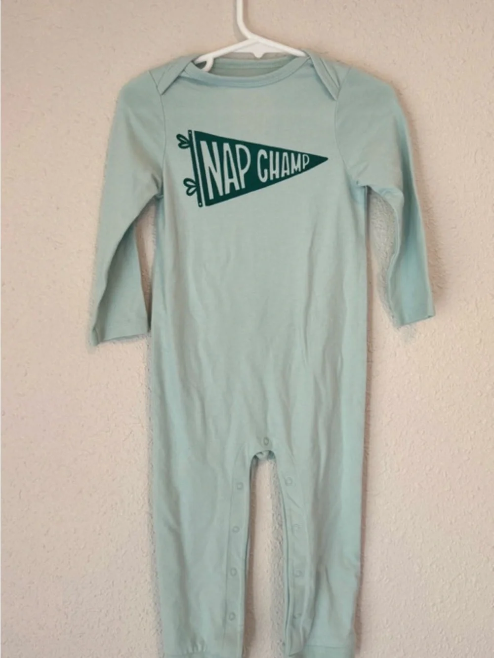 Baby Cat & Jack Nap Champ onesie, size 18 months.